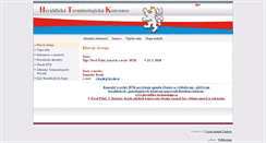 Desktop Screenshot of heraldika-terminologie.cz